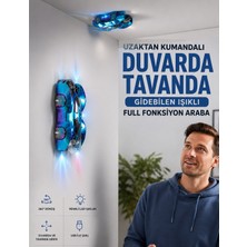 LRS Store Duvarda Tavanda Giden Uzaktan Kumandalı Araba - LED Işıklı Vakum Teknolojili Rc Araba