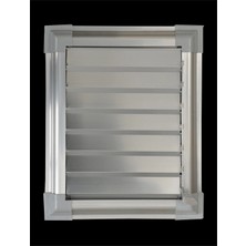 40 x 55  Alüminyum Krom Eloksal Banyo Wc Havalandırma Panjuru