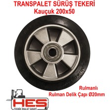 Kauçuk Transpalet Tekeri 200X50MM