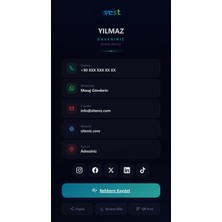 Dijital Kartvizit | Qr Kodlu Profesyonel Profil Sayfası | 1 Yıl