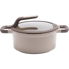 Berghoff Gem Stay Cool Derin Tencere Mink 24 cm