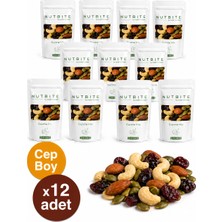 Farmio 12'li Cep Boy Gurme Mix (Çiğ Karışık Kuruyemiş) - 12 x 40GR Cep Boy Hafif Atıştırmalık