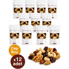 Farmio 12'li Cep Boy Enerji Mix - (Çiğ Karışık Kuruyemiş) 12 x 40GR Cep Boy Hafif Atıştırmalık