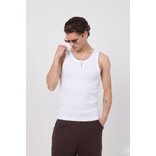 Gothamvibes Erkek Tank Top Beyaz Atlet