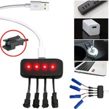 Powermaster PM-29140 4in1 Sm-2p Soket 3.7V Lityum Pil USB Splitter Şarj Aleti