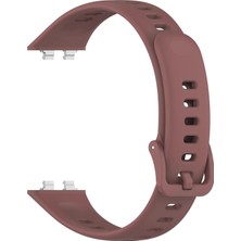 Caseonn Huawei Band 11 Kordon Tam Korumalı Spor Silikon Kordon Kayış Kahverengi