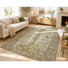 Hoom Rugs Arkaik Plz 02 Kahve Etnik Renkli Vintage Makine Halısı