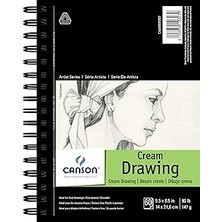 SHC4200 Canson Artist Serisi Krem Çizim Pedi 14 cm x 21 Cm, Yan Telli, 60 Yaprak (400059707)