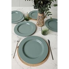 SHC4200 Keramika Yeşil Assos Servis Tabağı 28 cm 6 Adet 326