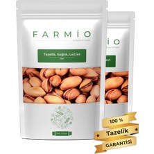 Farmio Premium Siirt Fıstığı 1kg (2X500GR) – Kabuklu Kavrulmuş – Ana Çıtlak – Taptaze Yeni Mahsül
