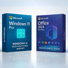 Microsoft Windows 11 Pro + Office 2026/2024 Pro Plus Key Windows 12 Geçiş Hakkı Uyumlu | Orijinal Lisans ile Güvenli Etkinleştirme