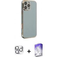 Pileli Store Pilelistore™ iPhone 16 Pro Max Kılıf Yankı Serisi - Siyah Bilvis 5in1 3D Magic Cam Ekran Koruyucu + Pers Alüminyum Kamera Lens - Gs