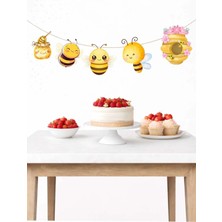 Arı Banner Parti ve Doğum Günü Süsü 5 Figür 10 - 12 cm Arası
