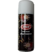 Rich Mat Sprey Vernik 400 ml Sanatsal Hobi Çalışmaları İçin Dayanıklı Solventli Ürün