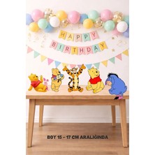 Ayı Winnie The Pooh Ayaklı Pano Seti ( Masa Üstü ) ** Kalın Kağıt 5 Figür