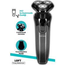 Goldmaster Loft 2in1 Esnek Oynar Başlıklı 3 Yönlü Ipx7 Islak&kuru Şarjlı Traş Makinesi