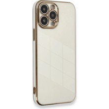 Durukar®  iPhone 13 Pro Max Kılıf Volet Silikon - Beyaz