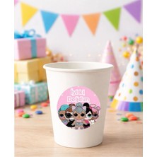 20 Adet 4 cm Lol Bebekler Yuvarlak Happy Birthday Doğum Günün Kutlu Olsun Sticker Çıkartma Etiket