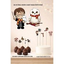 Harry Potter Doğum Günü Süsü Seti - Pasta Süsü, Cupcake Süsü, Pano Masa Üstü Süsü