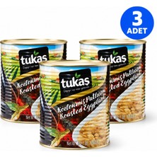 Tukaş Közlenmiş Patlıcan 2850 gr x 3 Adet | Konserve Köz Patlıcan | Profesyonel Mutfak Boy
