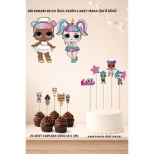 Lol Bebek Doğum Günü Süsü Seti - Pasta Süsü, Cupcake Süsü, Pano Masa Üstü Süsü