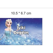 Elsa - 10 Adet Yapışkanlı Köpük Baloncuk Etiketi
