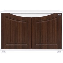 Kanki Pet Western Seri Akvaryum Sehpası WESTERN10031-CVZ1 | 100X31X69 cm Beyaz-Ceviz