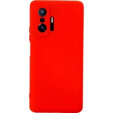 Durukar®   Mi 11T Pro Kılıf Nano Içi Kadife Silikon - Kırmızı