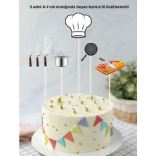 Chef Konsept Yetişkin Doğum Günü Pata Süsü