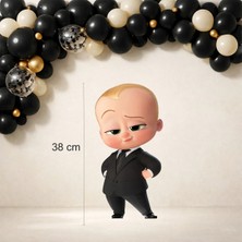 Patron Bebek Boss Baby Temalı Ayaklı Pano (38 Cm) Doğum Günü Süsü 300GR Kuşe Kağıt