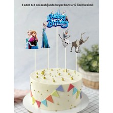 Elsa Frozen Temalı Konsept Doğum Günü Pasta Süsü Doğum Günü Süsü