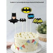Batman Temalı Konsept Temalı Doğum Günü Pasta Süsü Doğum Günü Süsü