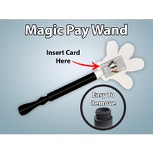 Mays 3D Studio Sihirli Kart Çıkarma Asası Magic Pay Wand Eğlenceli Gösteri Aksesuarı