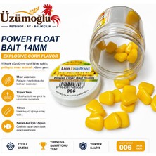 Üzümoğlu Lion Fish Brand Power Float Bait Sarı 14MM Mısır Aromalı Yüzen Yem 25 Adet Sazan Yemi