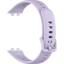 Caseonn Huawei Band 11 Pro Kordon Tam Korumalı Spor Silikon Kordon Kayış Lila