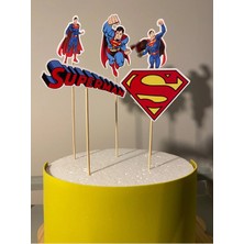 Superman Doğum Günü Pasta Süsü Doğum Günü Süsü