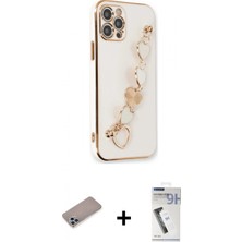 Pileli Store Pilelistore™ iPhone 12 Pro Kılıf Nova Işık Prime - Şeffaf Uv Polymer Nano Ekran Koruyucu + Shine Kamera Lens Koruma Cam - Sabe