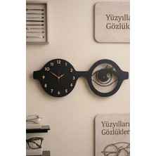Dekoratif Gözlük Tasarım Duvar Saati, Optik Işyeri Duvar Saati