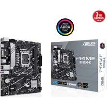 Asus Prime B760M-K Intel LGA1700 Ddr5 Micro Atx Anakart Outlet