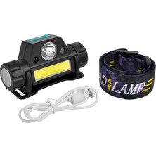 Marsilyan 8 Saat Dayanıklı Şarjlı Sensörlü Mıknatıslı Kafa Lambası Güçlü LED Aydınlatma WT-055