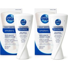 Pearl Drops Smokers 2 Adet- Sigara İçenler İçin Leke Çıkarıcı Jel Diş Macunu, Nikotin Leke, Plaklara Karşı 50 ml
