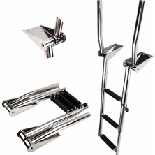 Erol Tutamaklı Teleskopik Merdiven 3 Basamaklı Platform Üstü 254x879 mm