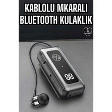 Marsilyan Kablolu Bluetooth Kulaklık Kulak Içi Stereo Mikrofonlu Dijital Göstergeli