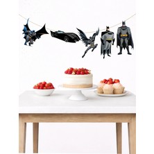 Batman Banner Parti ve Doğum Günü Süsü 5 Figür 10 - 12 cm Arası