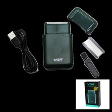 Marsilyan Seyahat Tipi 2ın1 Sıfır Sakal - Çizim Traş Makinesi USB Şarjlı V-390 (K95)