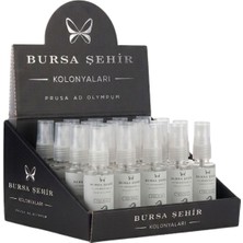 Bursa Şehir Kolonyaları, 20'li Yeşil Beyaz Kolonyası, Mini Boy, Kolonya Seti, Sprey