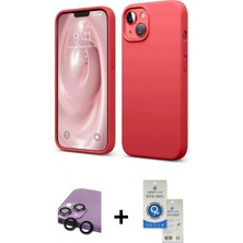Pileli Store Pilelistore™ iPhone 14 Kılıf Kozmos Yansıma Özel Seri - Şeffaf Royal Nano Ekran Koruyucu + Raze Metal Kamera Lens - Sh