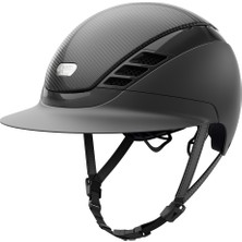 Pikeur Airluxe Karbon Görünümlü Uzun Vizörlü Unisex Binicilik Kaskı
