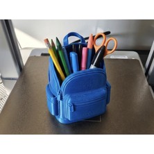 Mays 3D Studio 3D Baskı Çanta Tasarımlı Kalemlik Masaüstü Organizer Dekoratif Kalem Kutusu