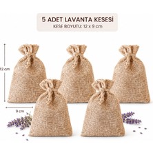 Seydişehir Yöresel Jüt Lavanta Kesesi 9*12 cm 5'li Set